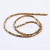 Electroplate Non-Magnetic Synthetic Hematite Beads Strands G-F562-S07-2