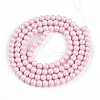 Baking Painted Pearlized Glass Pearl Bead Strands HY-N002-3mm-B04-3