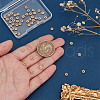 HOBBIESAY 50Pcs Brass Daisy Spacer Beads KK-HY0003-79-3