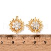 Brass Micro Pave Cubic Zirconia Pendants KK-K382-38G-3