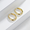 Elegant Brass Oval Hoop Earrings UL9904-2