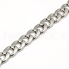 304 Stainless Steel Curb Chain/Twisted Chain Necklaces STAS-A028-N127P-2
