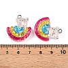 Transparent Resin Pendants RESI-N039-123-3
