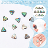 BENECREAT 10Pcs Natural Abalone Shell/Paua Shell Beads SSHEL-BC0001-29-4