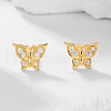 S925 Sterling Silver Clear Cubic Zirconia Stud Earrings GS0771-1-1