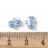 Brass Pave Cubic Zirconia Connector Charms KK-F892-53P-03-3