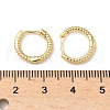 Textured Brass Hoop Earrings EJEW-A132-13G-5