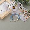 Adjustable Polyester Braided Cord Bracelet Making AJEW-JB00859-02-4