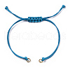 Korean Waxed Polyester Cord Braided Bracelets MAK-T010-04G-2
