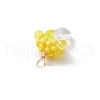 Glass Seed Beaded Jellyfish Pendants PALLOY-MZ00706-03-4