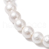 Shell Pearl Round Beaded Strech Bracelets for Women BJEW-JB11806-3
