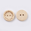 Wooden Buttons BUTT-K007-08B-3