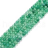 Natural Dyed & Heated Green Onyx Agate Beads Strands G-D463-02-1