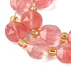Cherry Quartz Glass Beads Strands G-G271-C05-10mm-4