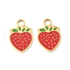 304 Stainless Steel Enamel Pendants STAS-R168-02K-G-1