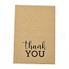 Kraft Paper Thank You Greeting Cards DIY-F120-01G-4
