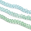 Transparent Painted Glass Beads Strands X-DGLA-A034-T1mm-A16-4