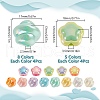 ARRICRAFT 52Pcs 13 Styles UV Plating Acrylic Beads OACR-AR0001-26-2