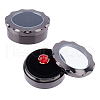 SUPERFINDINGS 2Pcs Alloy with Glass Visible Window Box CON-FH0001-55A-1