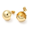 Rack Plating Brass Round Ball Stud Earrings EJEW-D064-05G-2