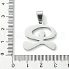 Non-Tarnish 201 Stainless Steel Pendants STAS-U003-08P-3