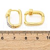 Brass Micro Pave Clear Cubic Zirconia Hoop Earrings EJEW-H158-16B-GP-5