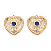 Brass Micro Pave Cubic Zirconia Pendants KK-N216-364-1