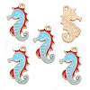 Sea Animal Alloy Enamel Pendants PW-WGE87A6-11-1