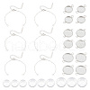 Unicraftale DIY Blank Dome Flat Round Link Bracelet Making Kit DIY-UN0004-54-1