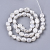 Natural Baroque Pearl Keshi Pearl Beads Strands PEAR-K004-31-01-2