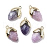 Natural Lepidolite Pendants G-U019-03A-03-1
