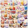 PVC Self-Adhesive Cartoon Candle Stickers STIC-PW0020-12-4