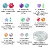 DIY Acrylic Beaded Stretch Bracelets Jewelry Kit DIY-FS0005-71-4