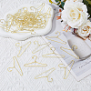 SUPERFINDINGS 50Pcs Mini Iron Clothing Hanger AJEW-FH0004-38A-G-5