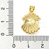 Rack Plating Brass Micro Pave Cubic Zirconia Pendants KK-Z063-02G-3
