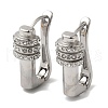 Stainless Steel & Rhineston Hoop Earrings for Women EJEW-C110-01P-1