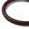 Leather Braided Round Cord Bracelet BJEW-F460-02EB-4