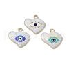 Rack Plating Alloy Enamel Pendants FIND-I038-02-1