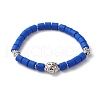 Handmade Polymer Clay Beads  Stretch Bracelets BJEW-JB06550-5