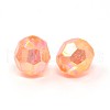 Eco-Friendly Transparent Acrylic Beads TACR-PL642-8mm-A02-2