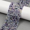 Natural Colorful Fluorite Beads Strands G-P553-F09-02-1