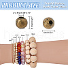   420Pcs 6 Colors Iron Spacer Beads IFIN-PH0002-23-2