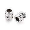Tibetan Style Alloy European Beads TIBEB-Q065-01AS-RS-2