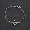 12 Constellations Alloy Rhinestone Link Bracelets WG43B2B-14-1