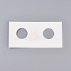 Cardboard Staple Type Coin Mylar Flip Holder Cover Case AJEW-WH0052-06A-1
