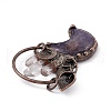 Natural Amethyst Big Pendants G-D483-02AB-4