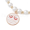 Alloy Enamel Charm Bracelets BJEW-JB10851-04-3