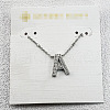 Brass Initial Pendant Necklaces for Women FS-WG8E27F-27-1