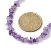 Natural Amethyst Chip Beaded Necklace NJEW-JN04616-06-3