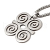 201 Stainless Steel Pendant Necklaces NJEW-M212-01B-P-1